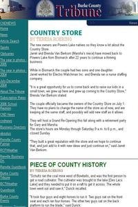 Burke County Tribune Online Newspaper In English