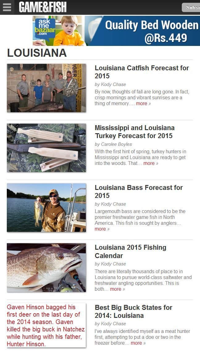 Louisiana Game Fish Online Magazine In English