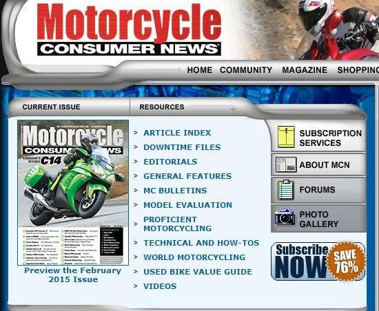 Motorcycle Consumer News Magazine