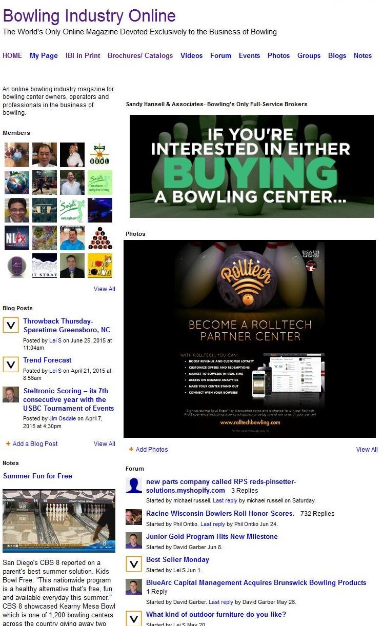 International Bowling Industry