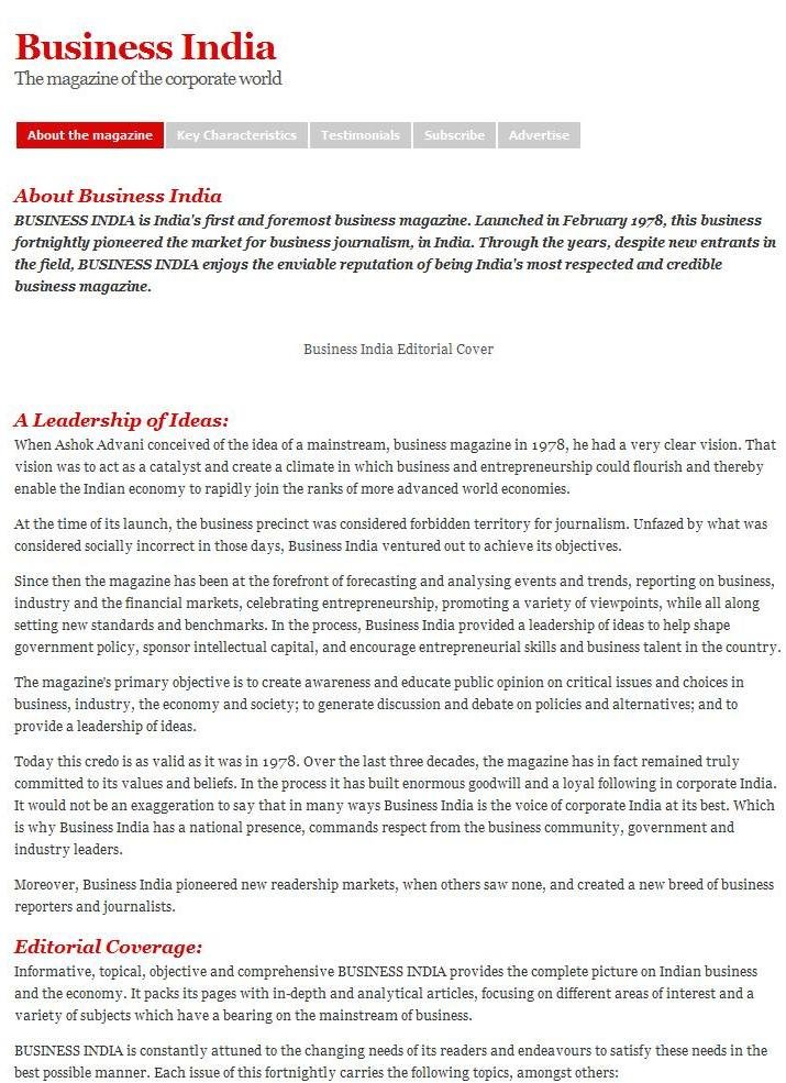 Business India