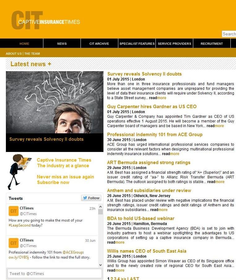 Captive Insurance Times