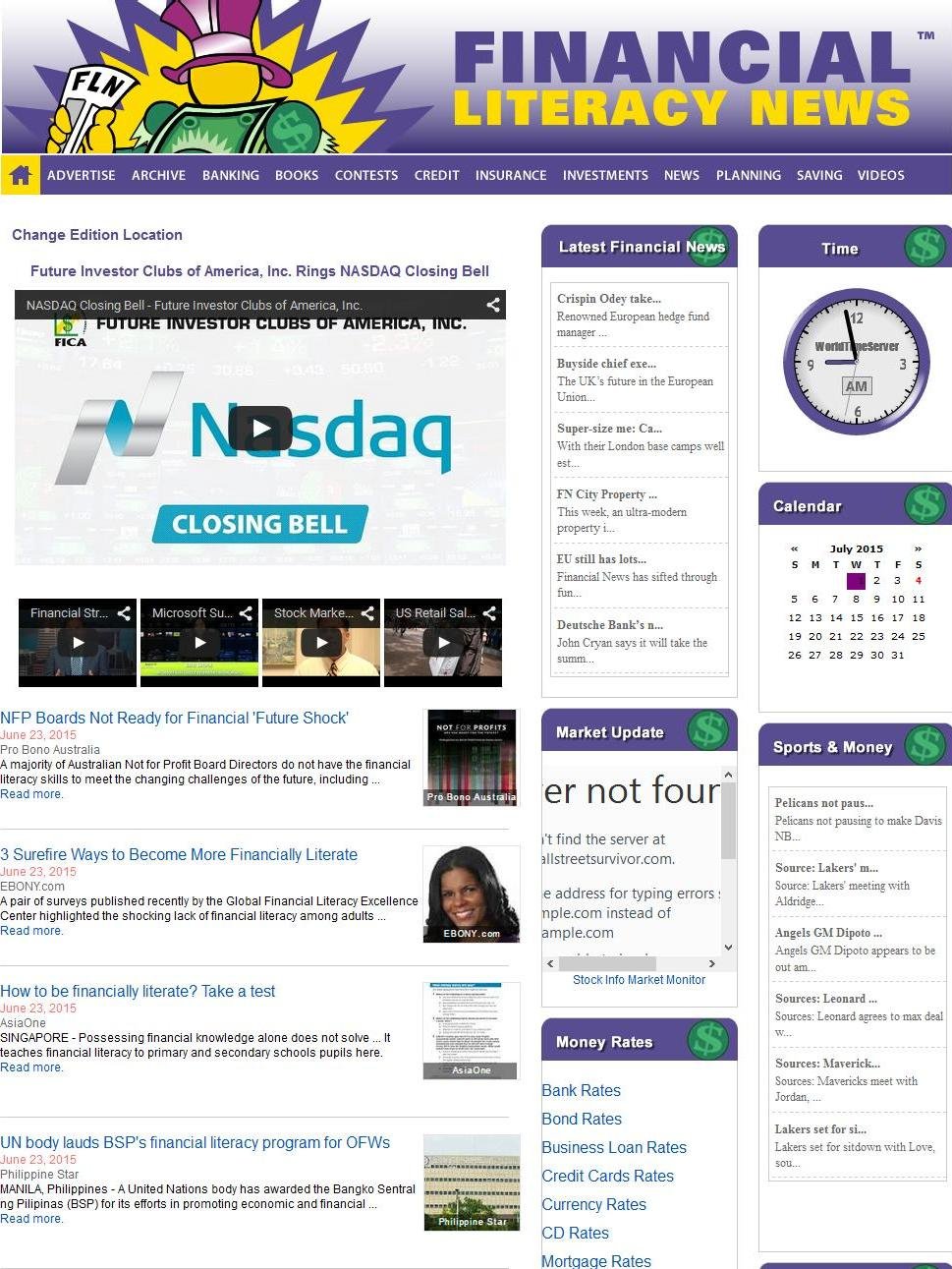 Financial Literacy News