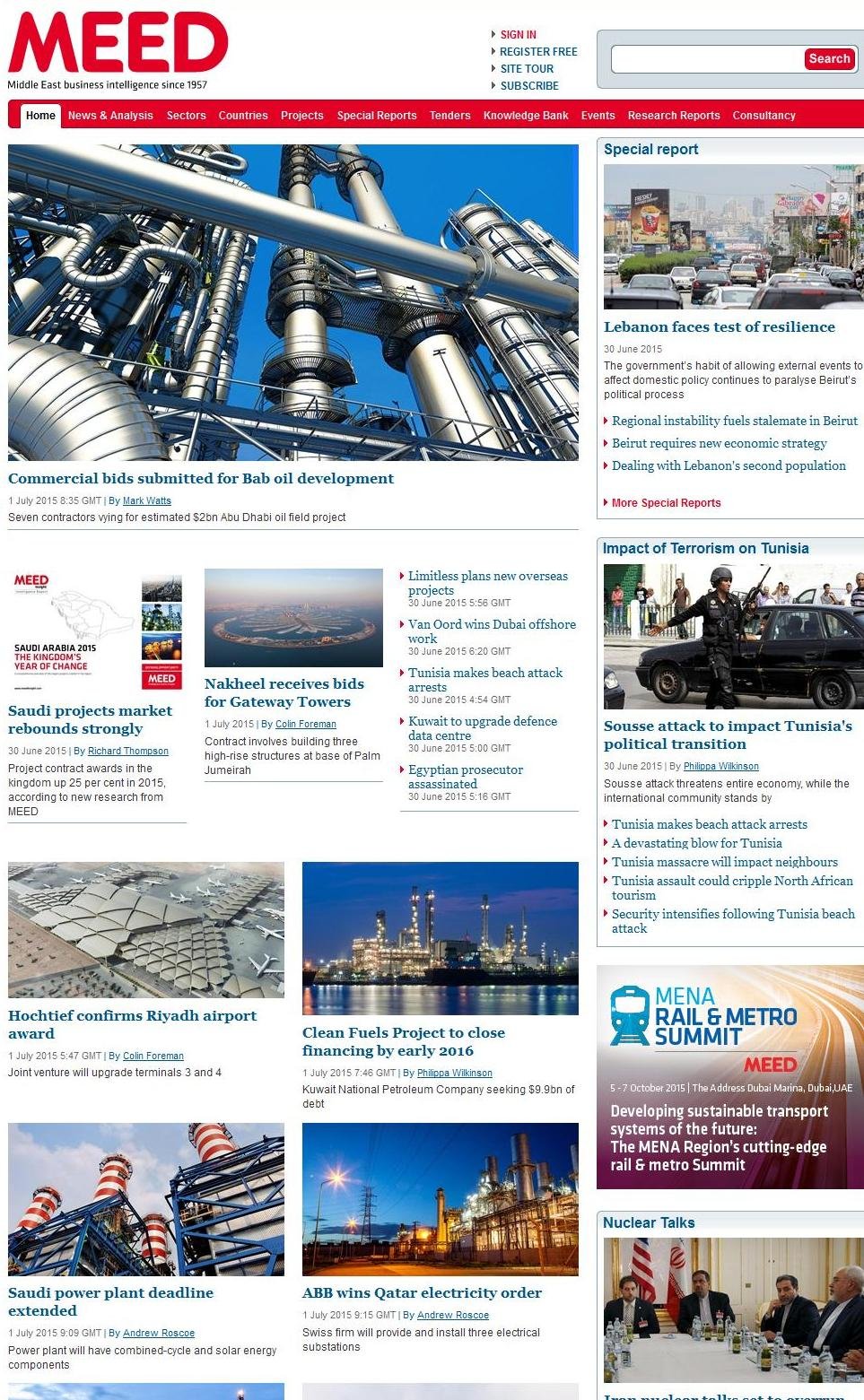 Middle East Economic Digest Meed