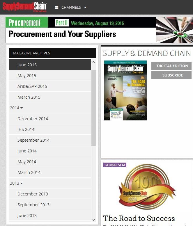 Supply And Demand Chain Executive