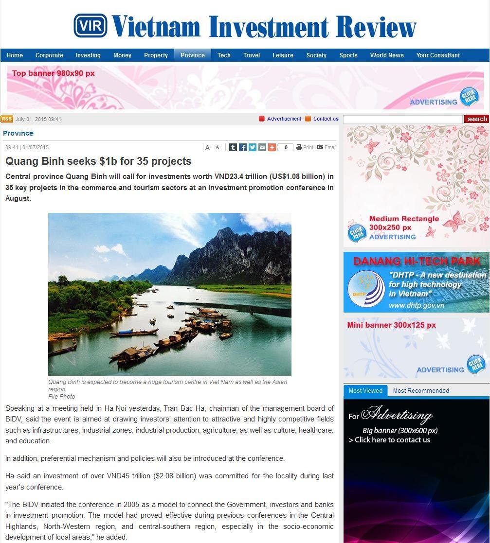 Vietnam Investment Review Magazine