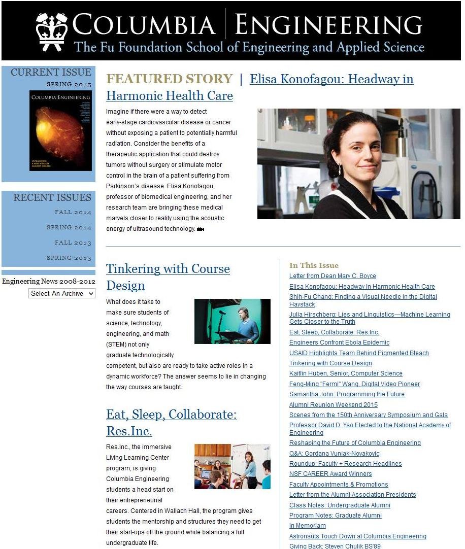 Columbia Engineering Magazine