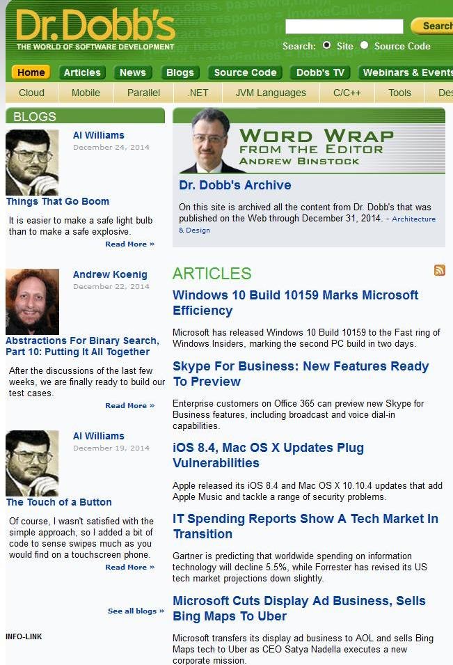 Doctor Dobbs Journal