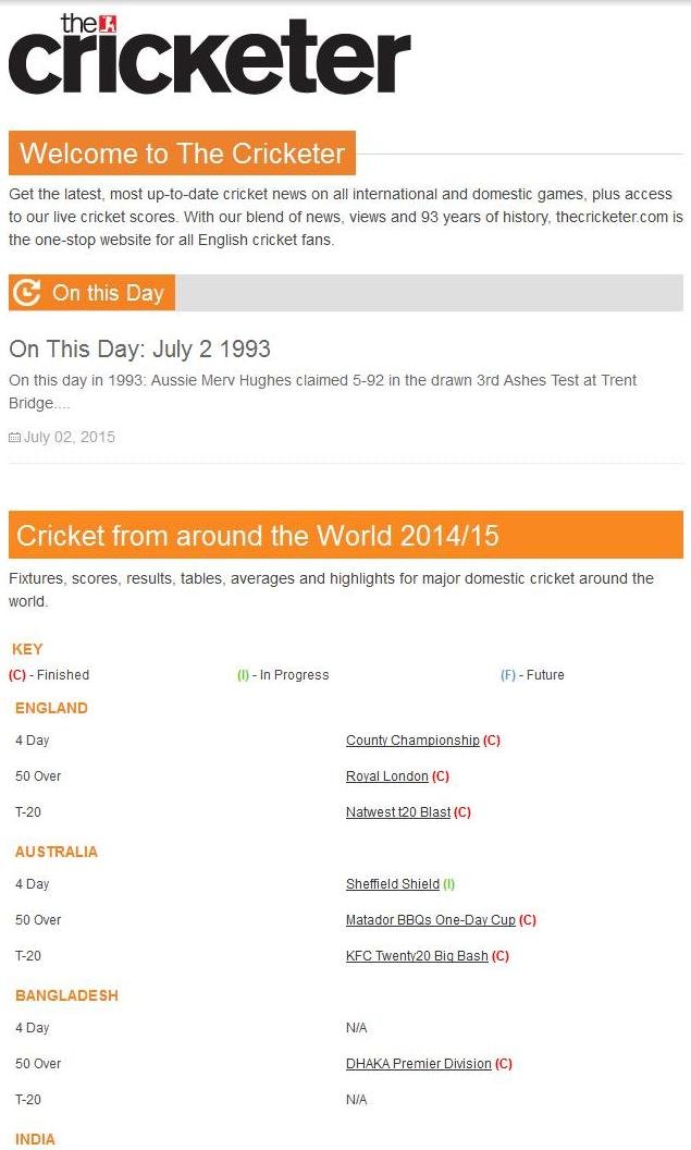 The Cricketer Magazine