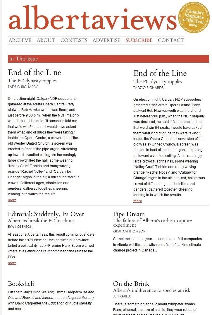 Alberta Views magazine