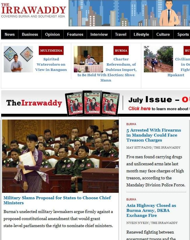 The Irrawaddy News Magazine