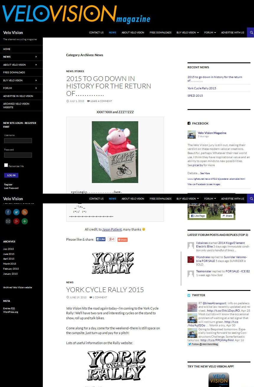 Velo Vision Magazine live magazine Velo Vision Magazine