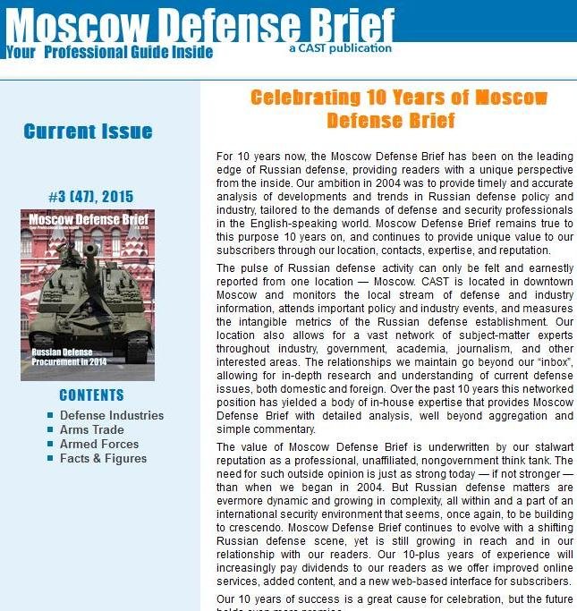 Moscow Defense Brief