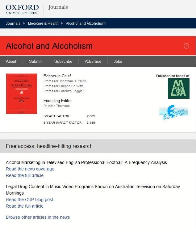 Alcohol And Alcoholism