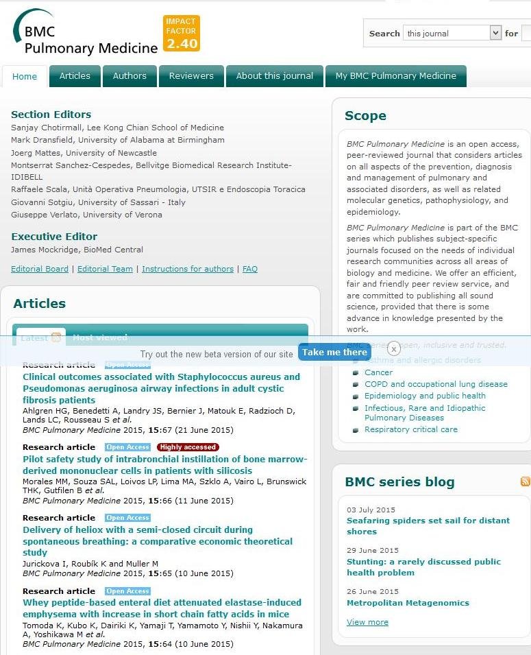 Bmc Pulmonary Medicine