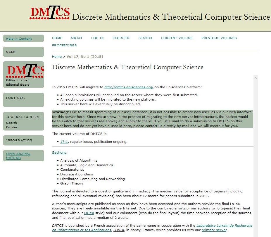 Discrete Mathematics & Theoretical Computer Science
