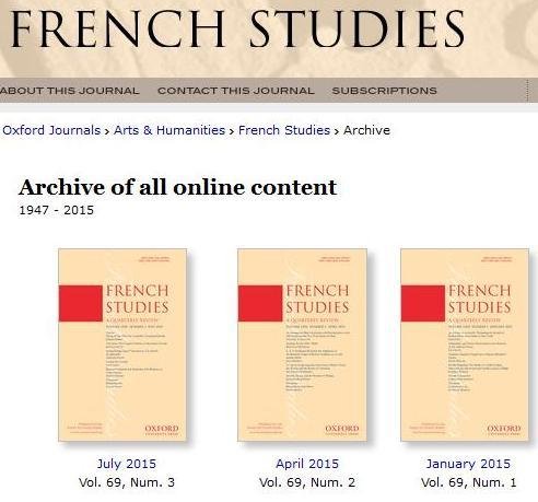 French Studies
