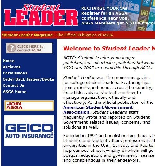 Student Leader Magazine