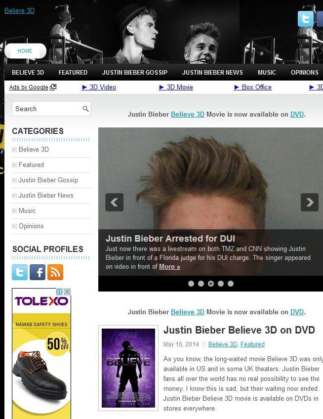 Believe 3D live magazine Believe 3D
