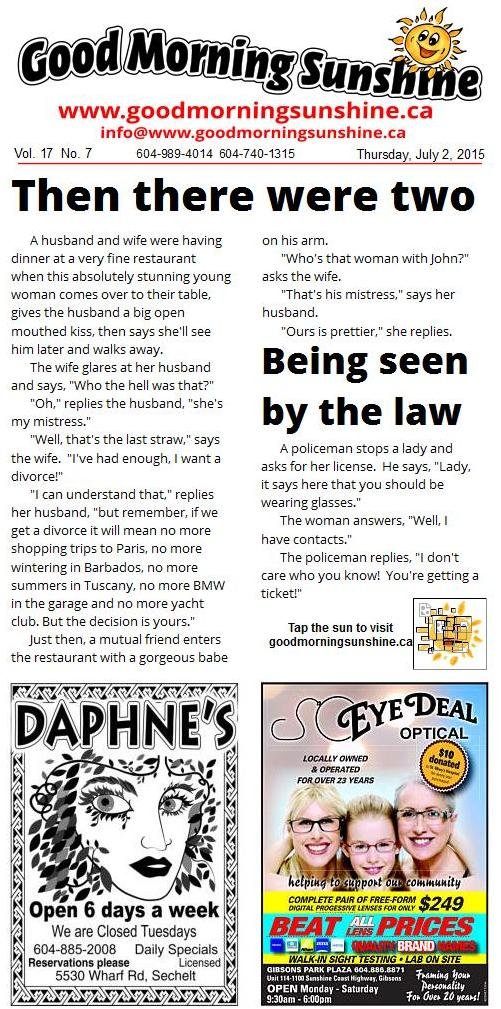 Good Morning Sunshine