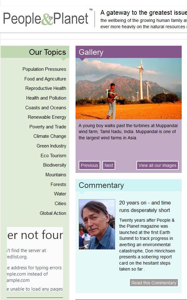 People And The Planet