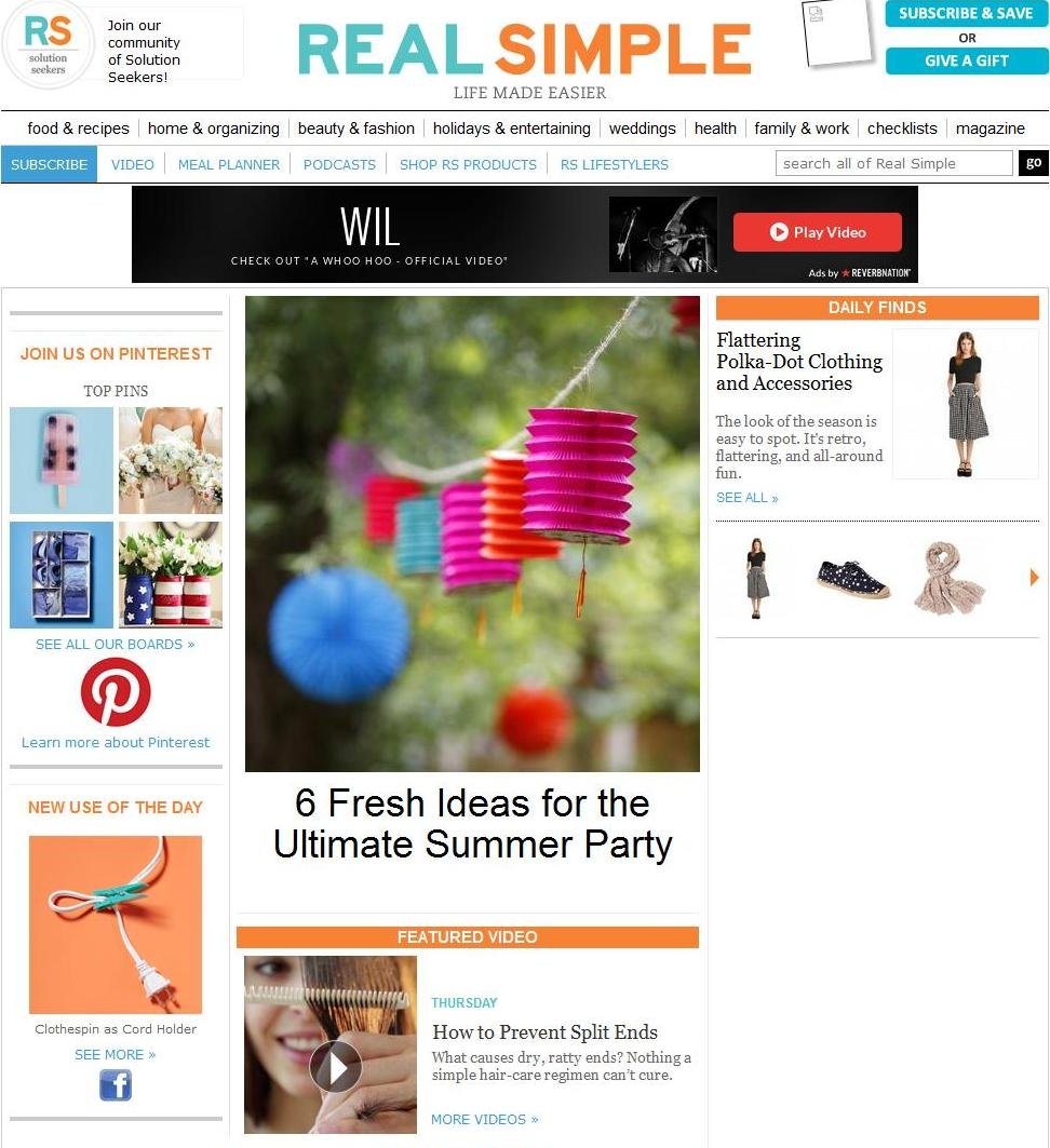 Real Simple Magazine