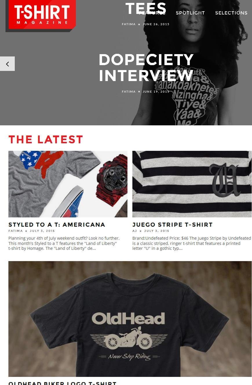 T Shirt Magazine