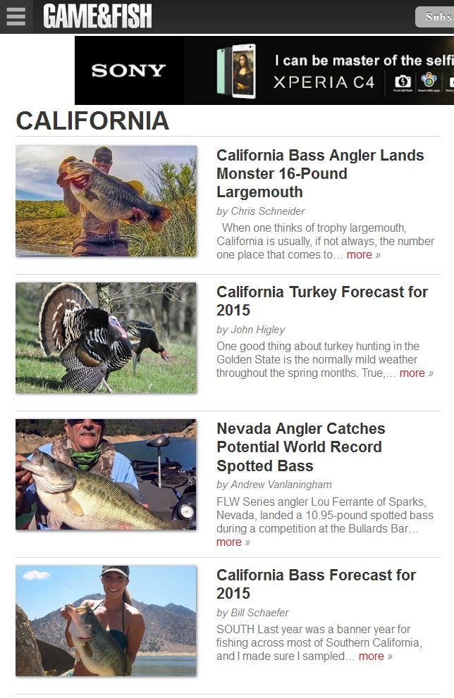 California Game & Fish