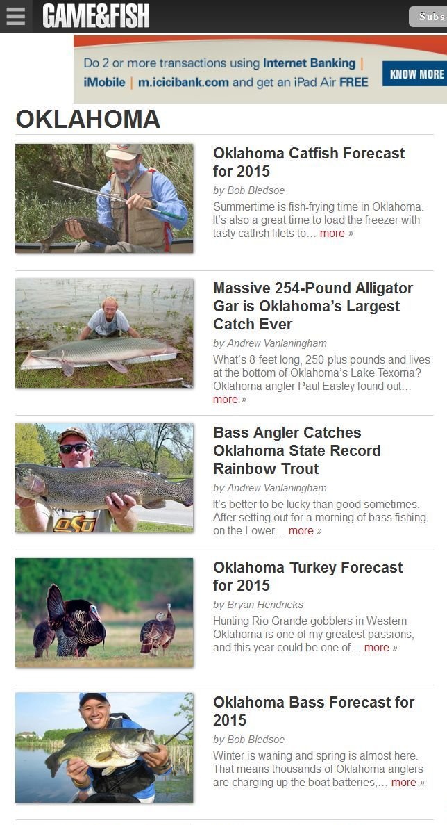 Oklahoma Game & Fish