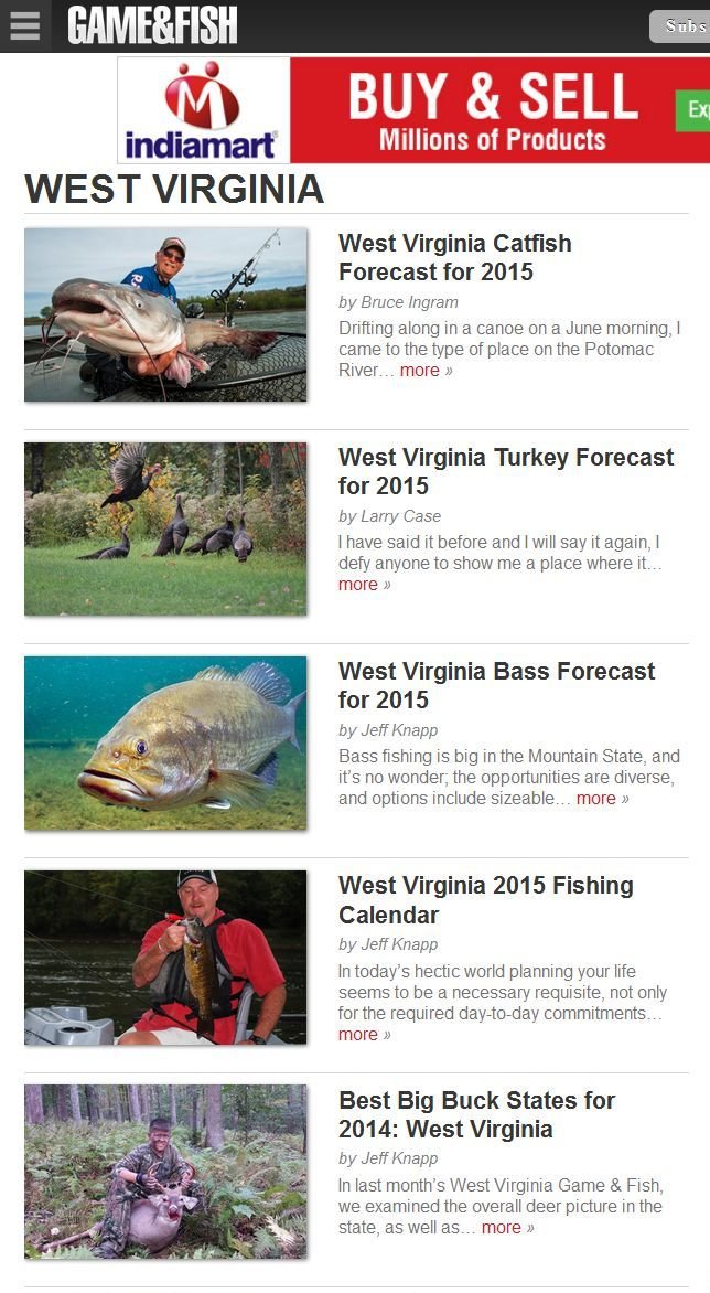 West Virginia Game & Fish Magazine