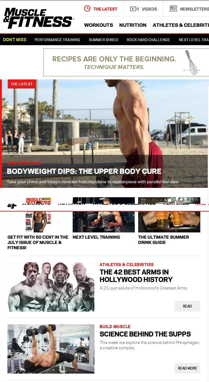 Muscle And Fitness Magazine