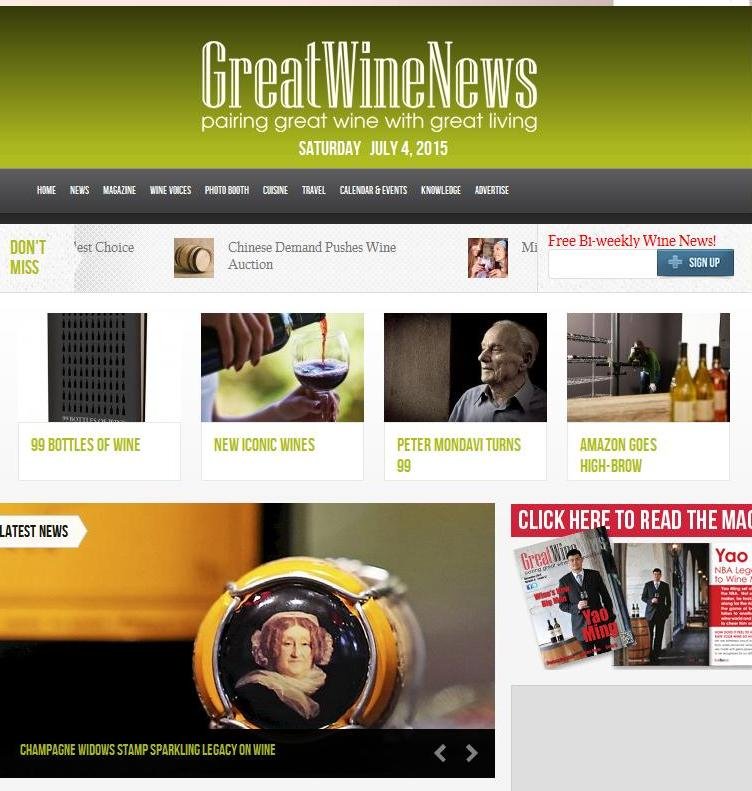 Great Wine News