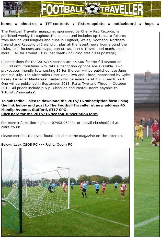 The Football Traveller