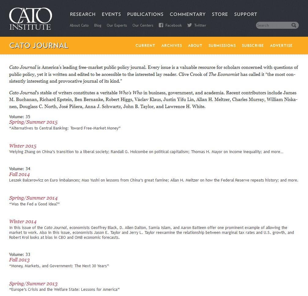 The Cato Journal