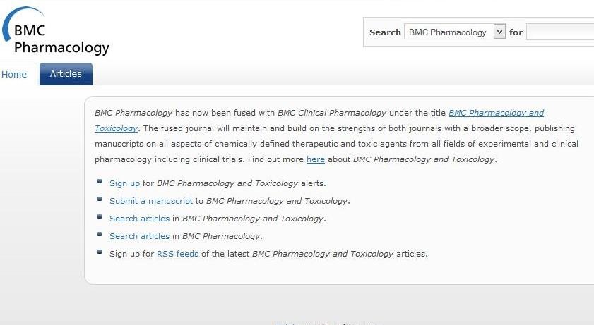 Bmc Pharmacology