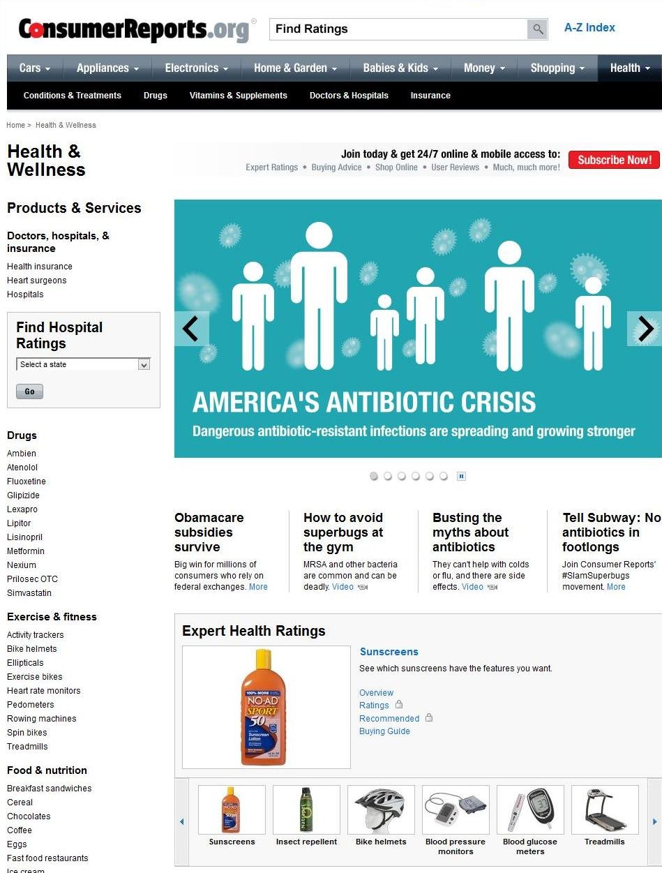 Consumer Reports On Health