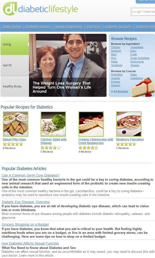 Diabetic Lifestyle Online Magazine