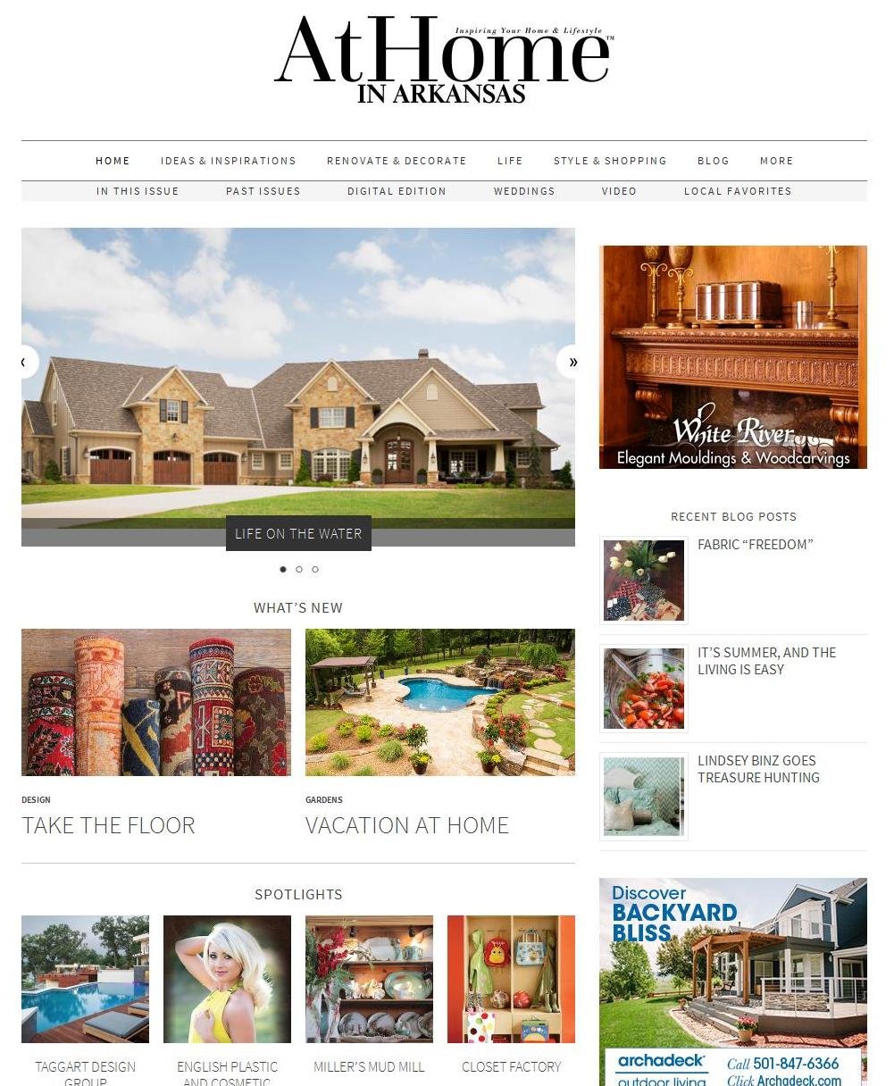 At Home In Arkansas Magazine