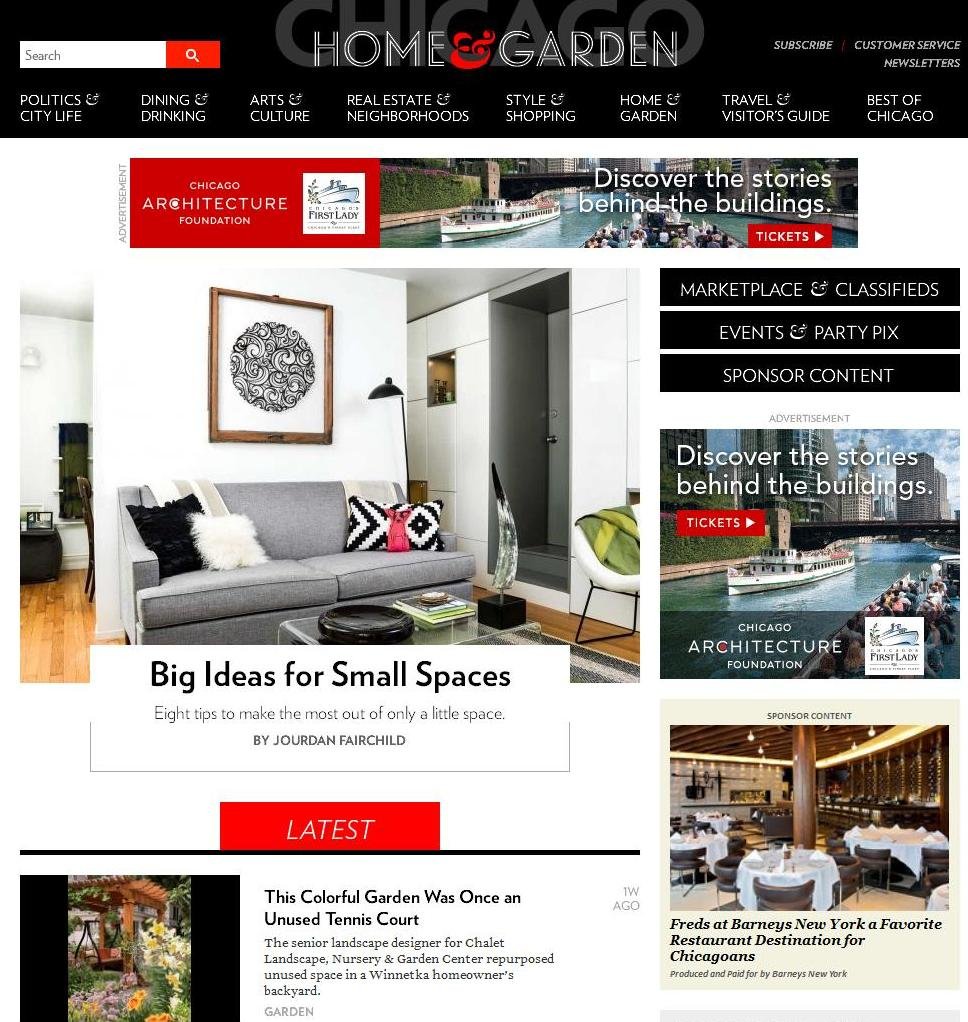 Chicago Home & Garden Magazine