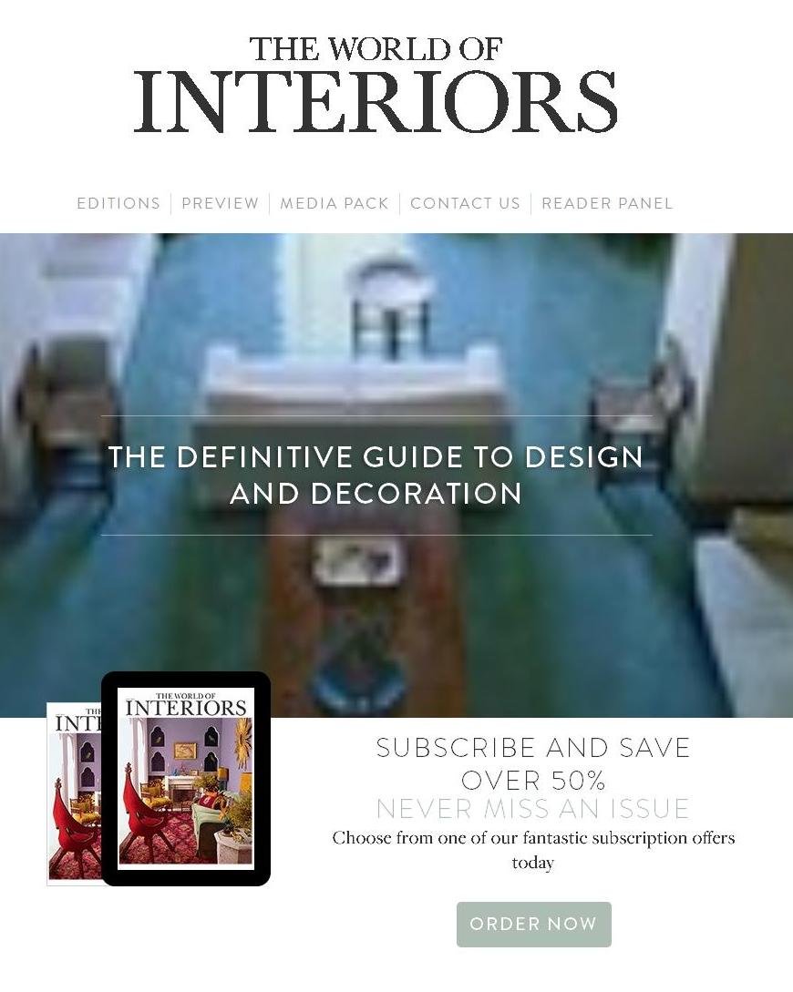 World Of Interiors Magazine live magazine World Of Interiors Magazine