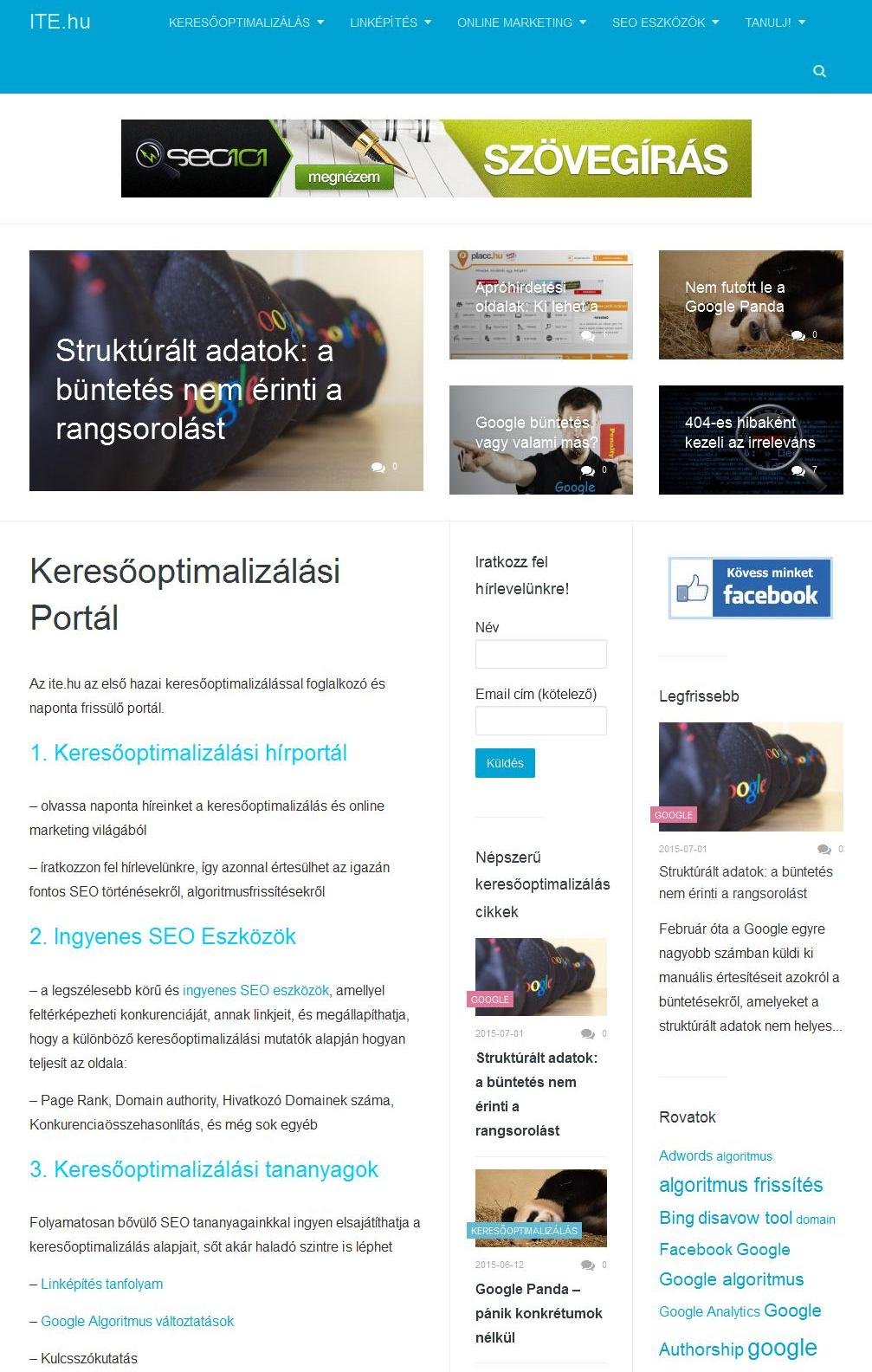 Ite Keresooptimalizalasi Hirportal