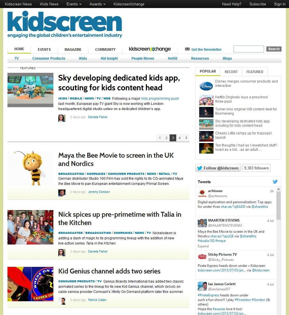 Kid Screen Magazine