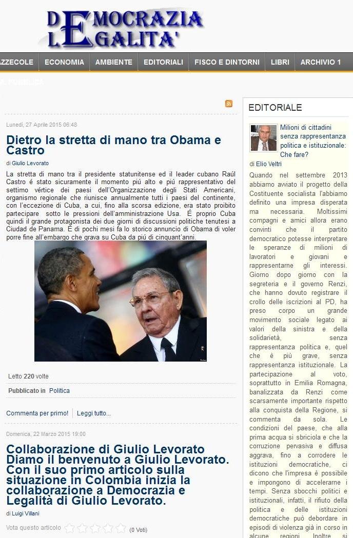 Democrazia E Legalita