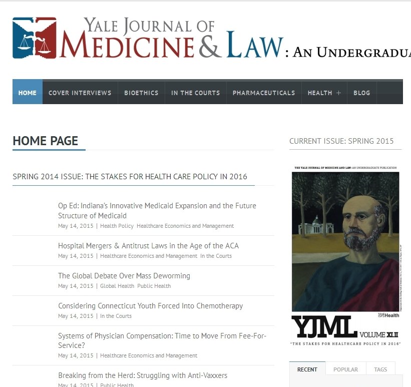 Yale Journal Of Medicine And Law