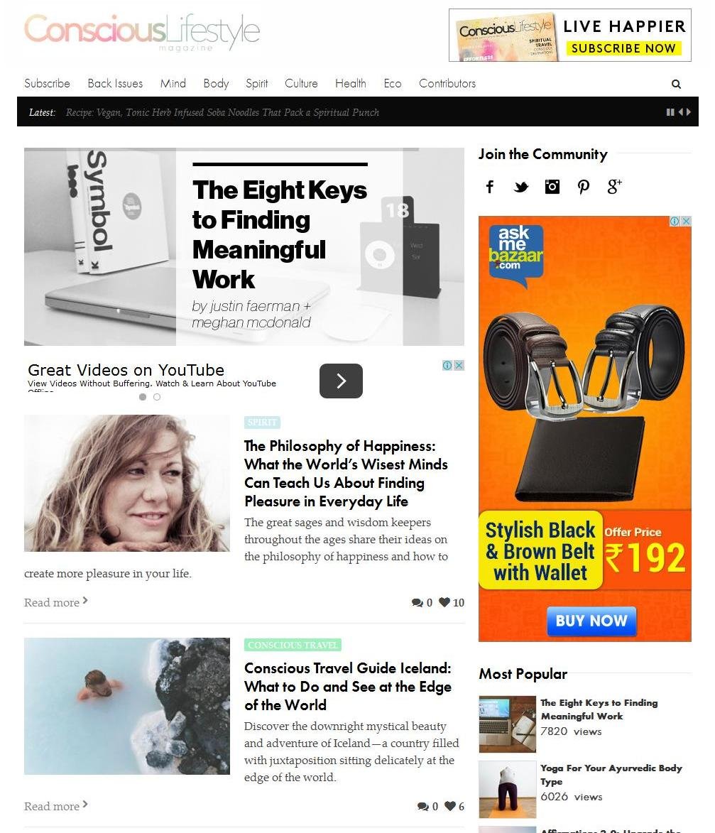 Conscious Lifestyle Magazine