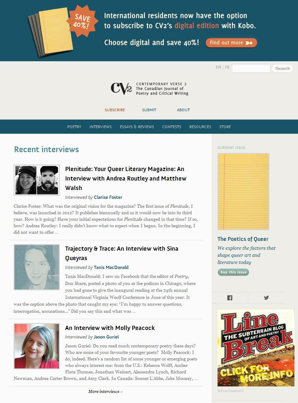 Contemporary Verse 2 (Cv2)