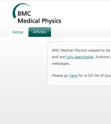 Bmc Medical Physics