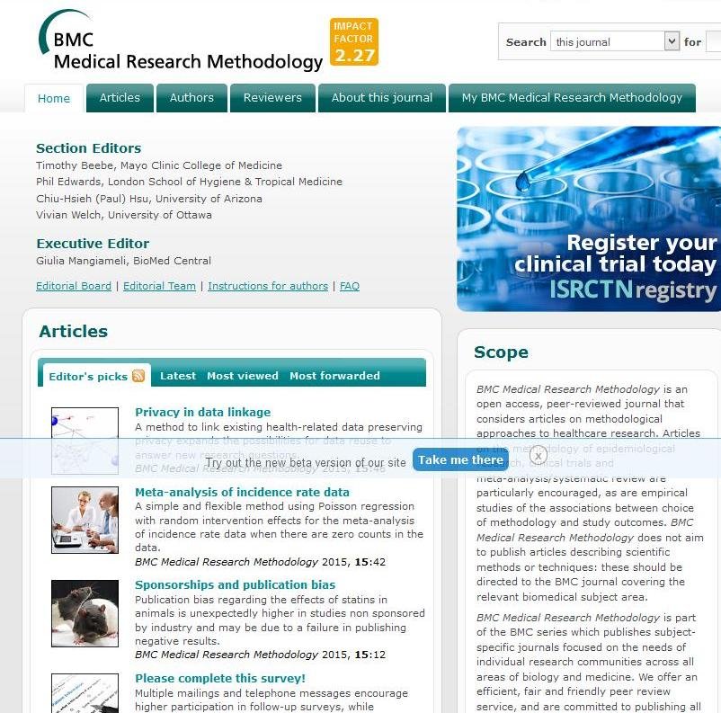 Bmc Medical Research Methodology