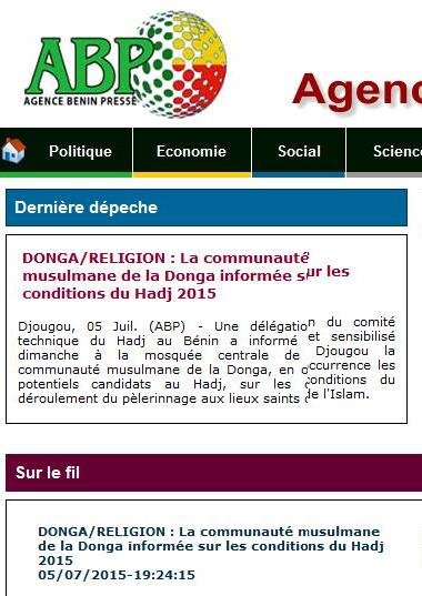 Agence Benin Presse (Abp)