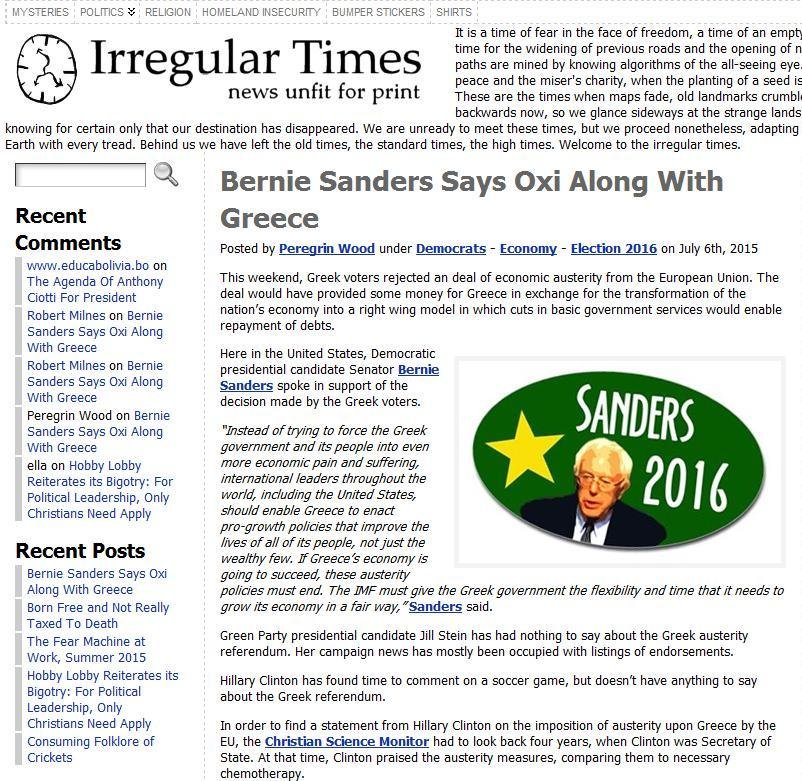 Irregular Jonathan Speaks!